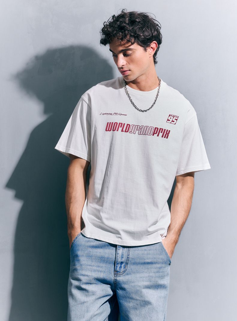 Polera Cars Rayo Algodón Manga Corta