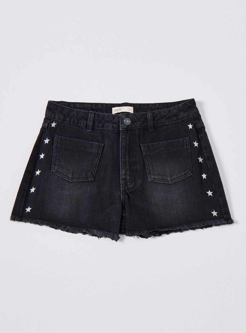 Short Estrellas Lurex en Laterales