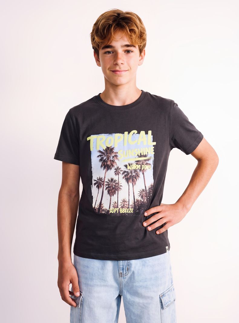 Polera Estampado Foto con Texto