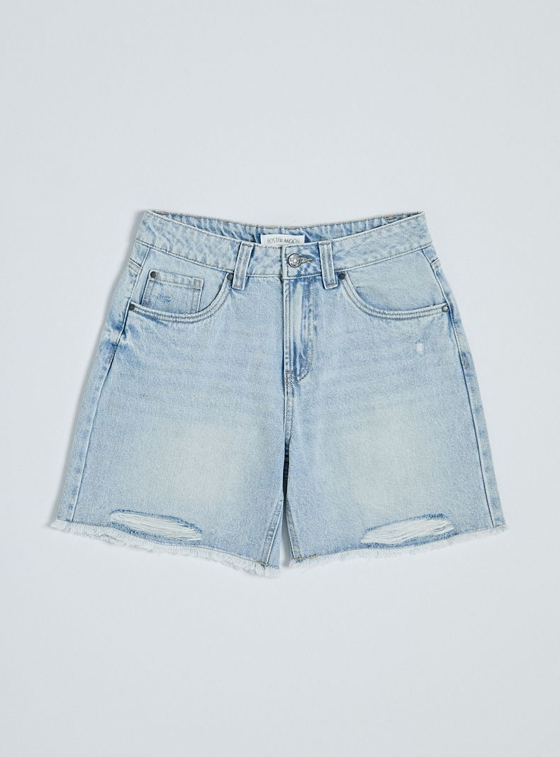 Short Largo Denim Niña