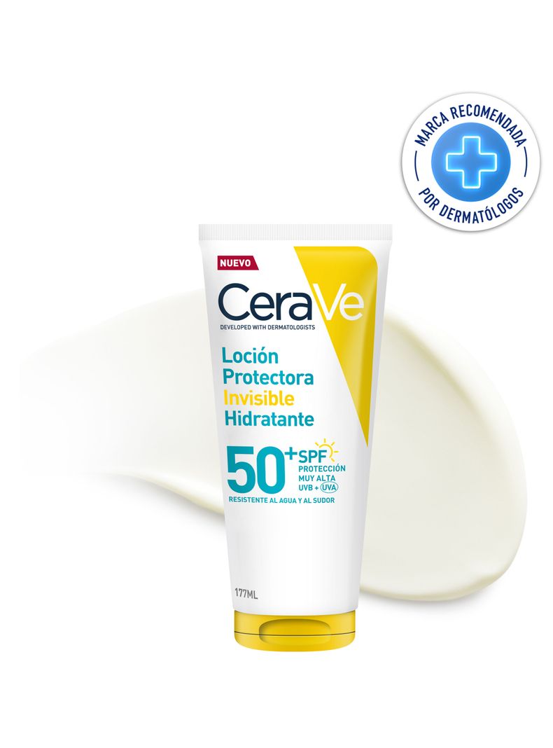 Protector Solar Cuerpo y Rostro Loción Invisible Hidratante FPS 50+ 177ml