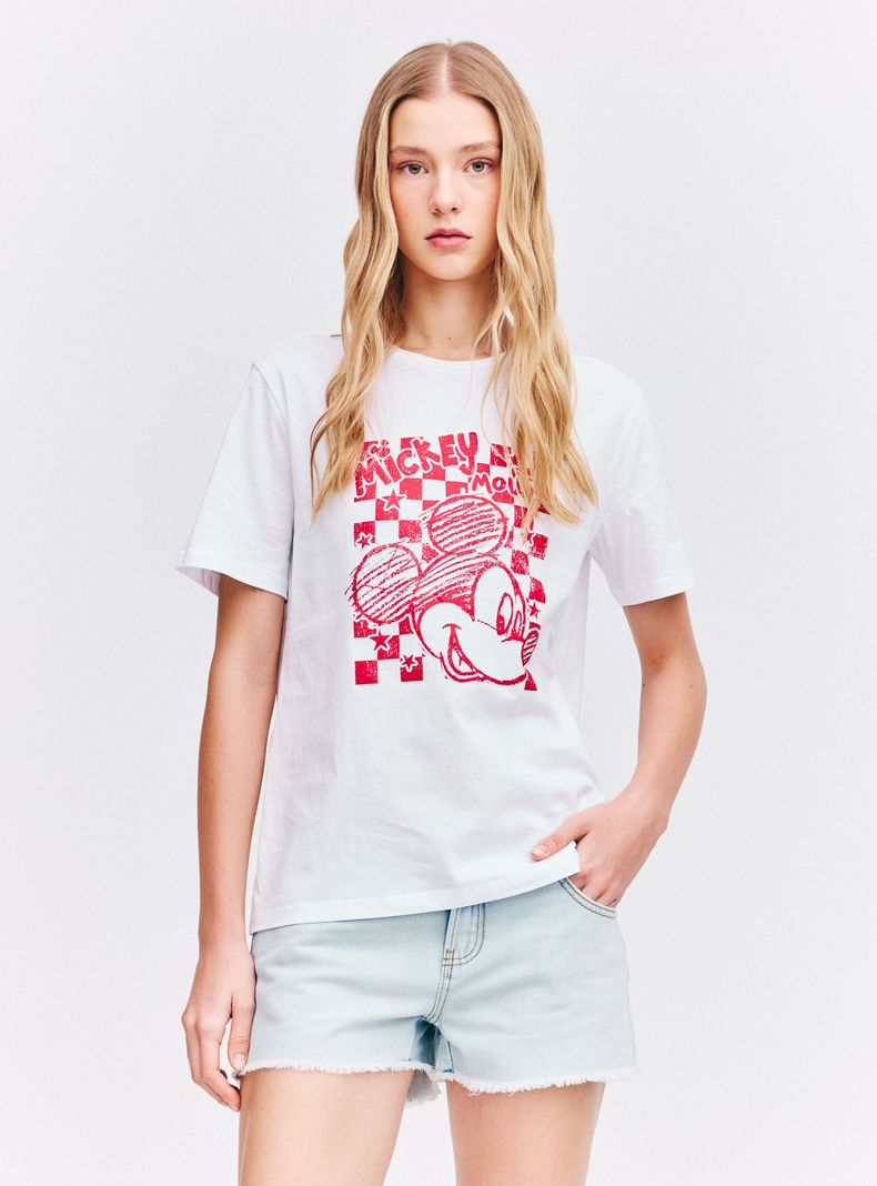 Polera Licencia Mickey Mouse Sketch