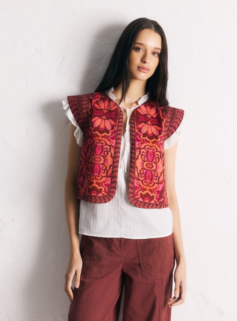 Chaqueta Vest Estampado