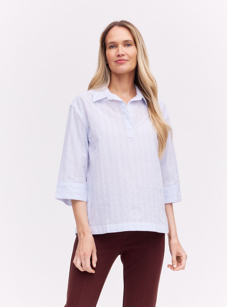 Blusa Rayada Dobby