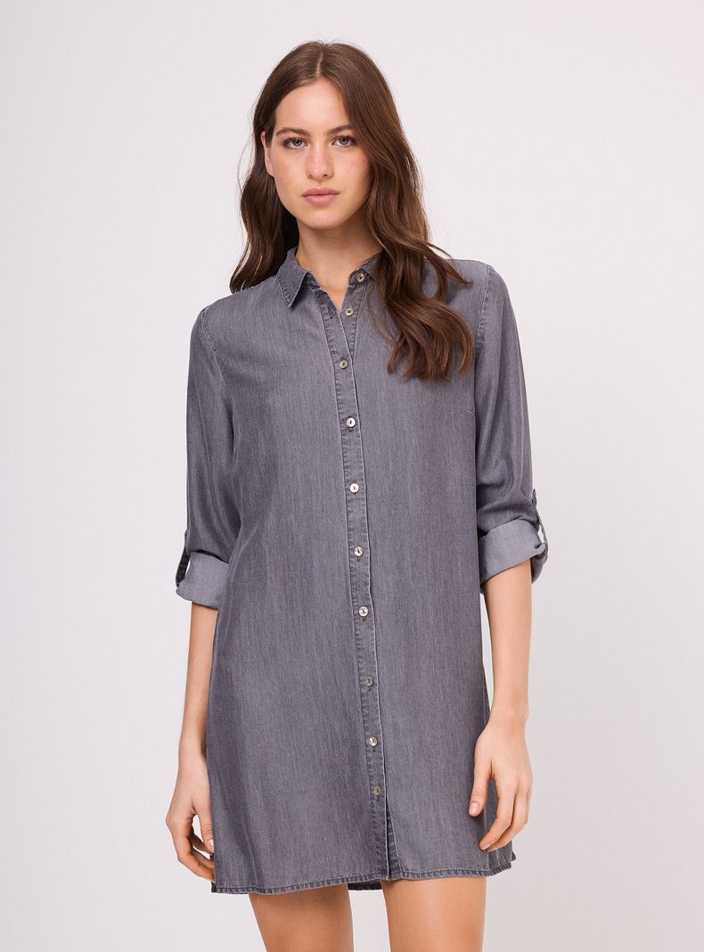 Vestido Camisero de Tencel