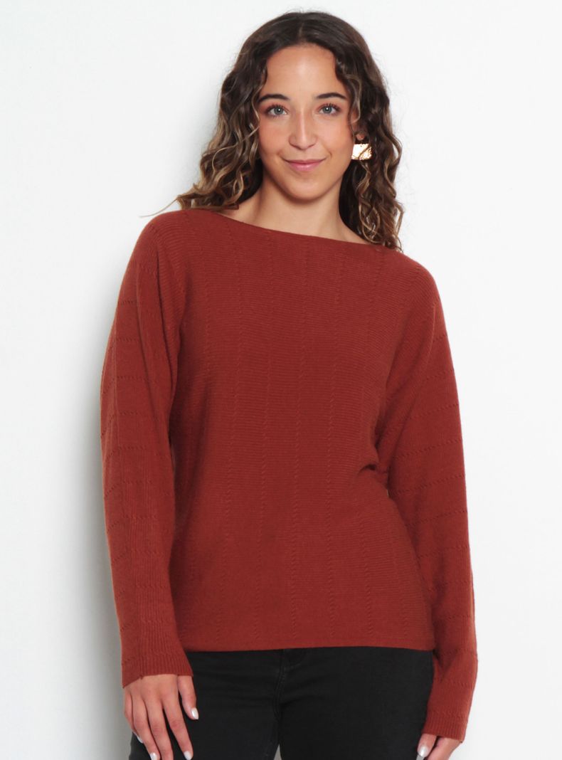 Sweater Cuello Redondo Manga Kimono