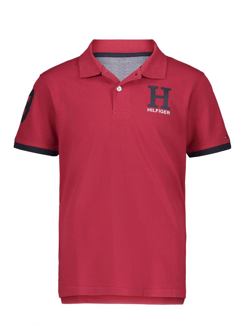 Polera Tipo Polo con Número en Manga Niño