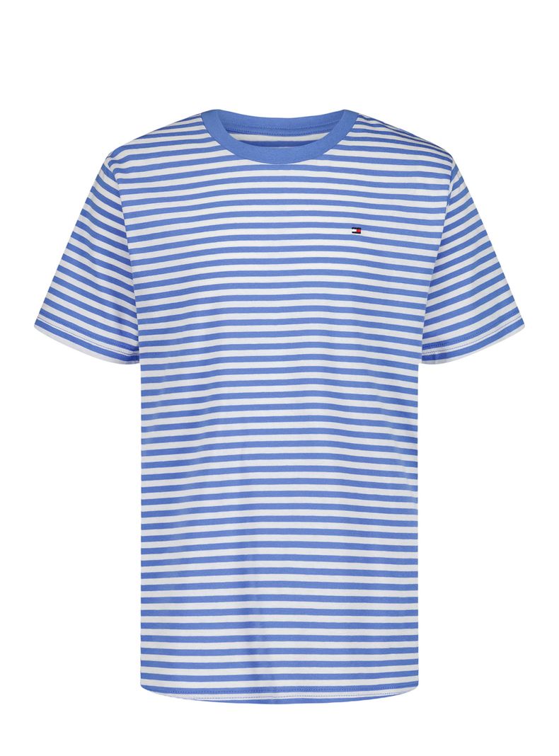 Polera Mini Logo TH con Rayas Algodón
