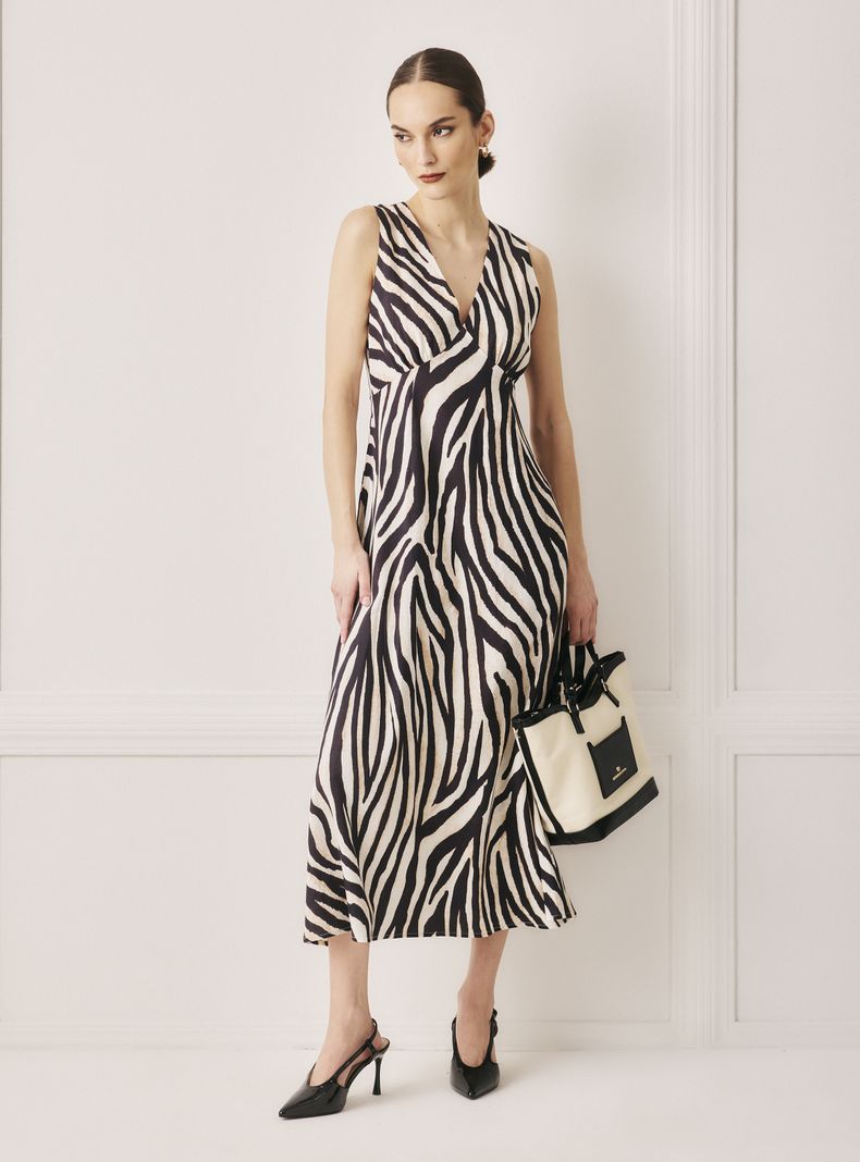 Vestido Lino Estampado