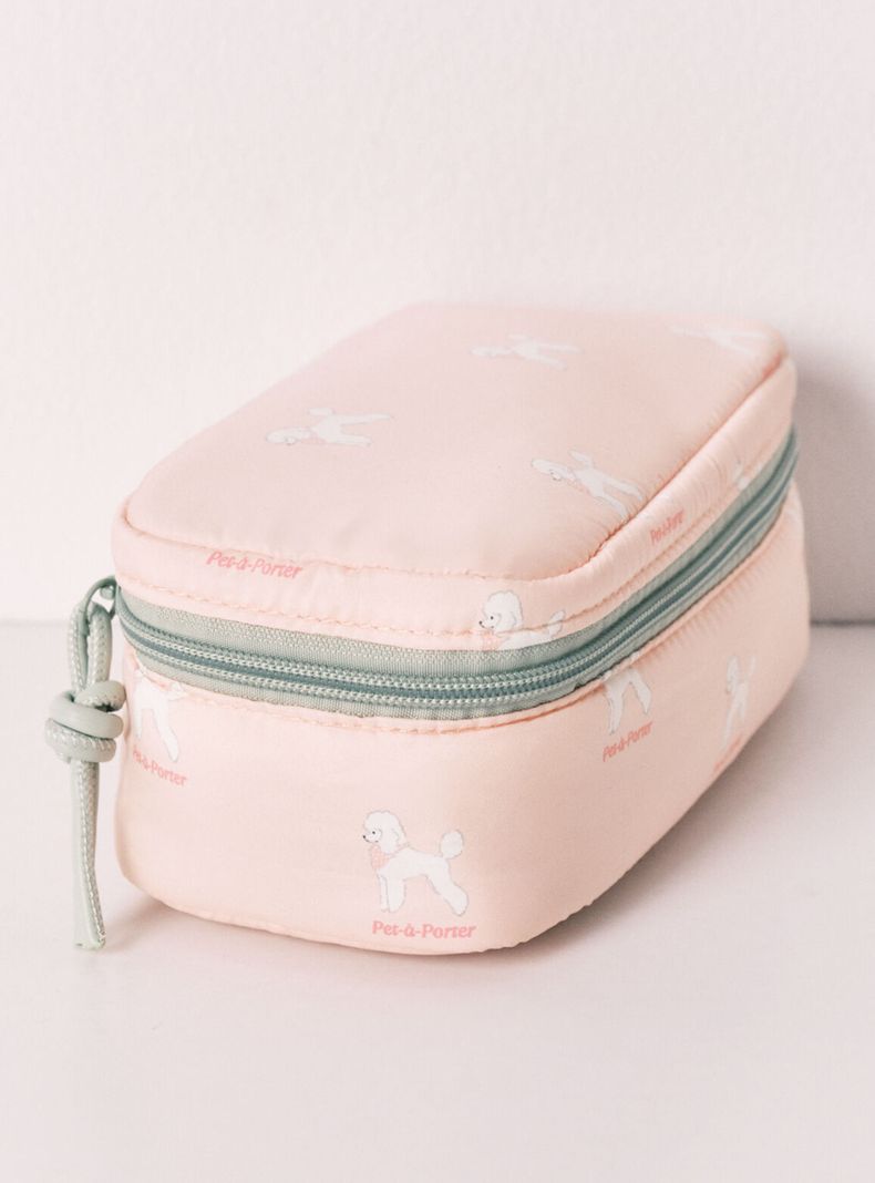 Neceser Pequeño Estampado Perritos Rosa
