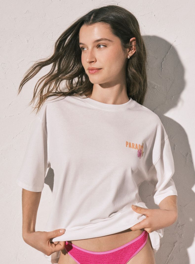 Camiseta Oversize de Algodón