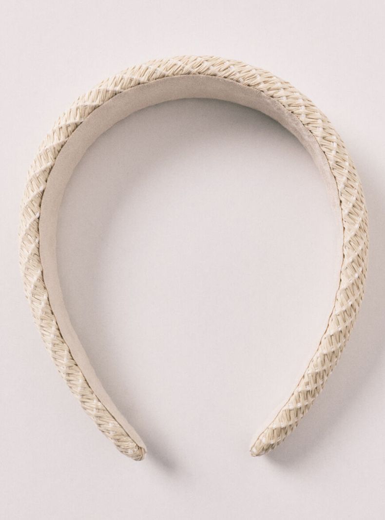 Diadema Pelo Rafia Natural