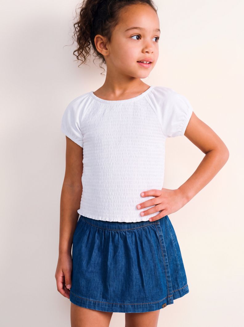 Polera Diseño Panal Elasticado Color Sólido