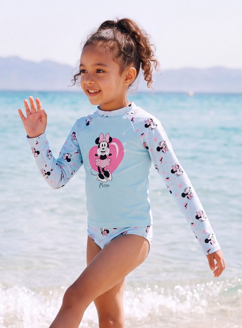 Traje de Baño con Polera Minnie Mouse