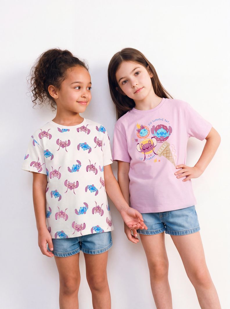 Polera Bipack Stitch y Ángel