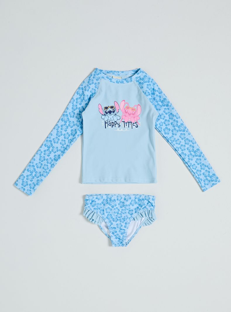 Traje de Baño con Polera Stitch y Ángel