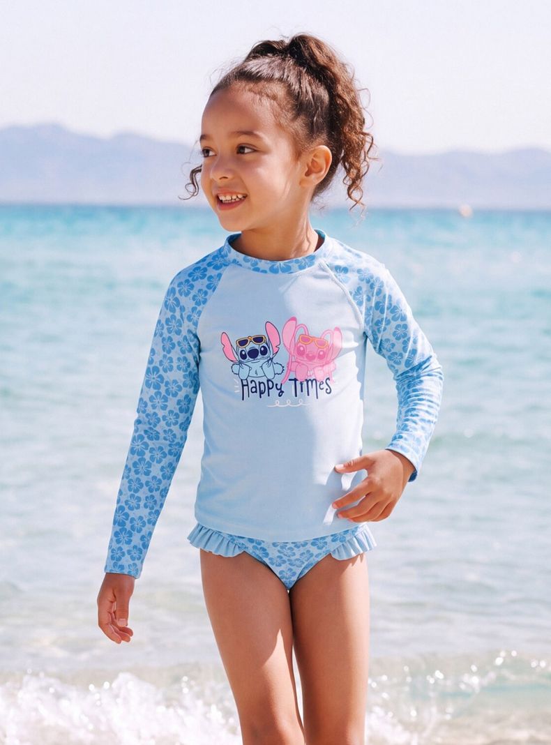 Traje de Baño con Polera Stitch y Ángel