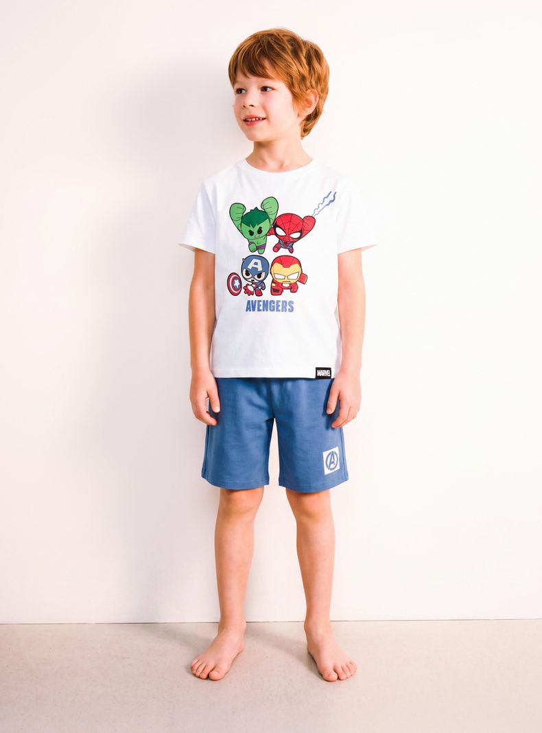 Conjunto Polera y Short Avengers