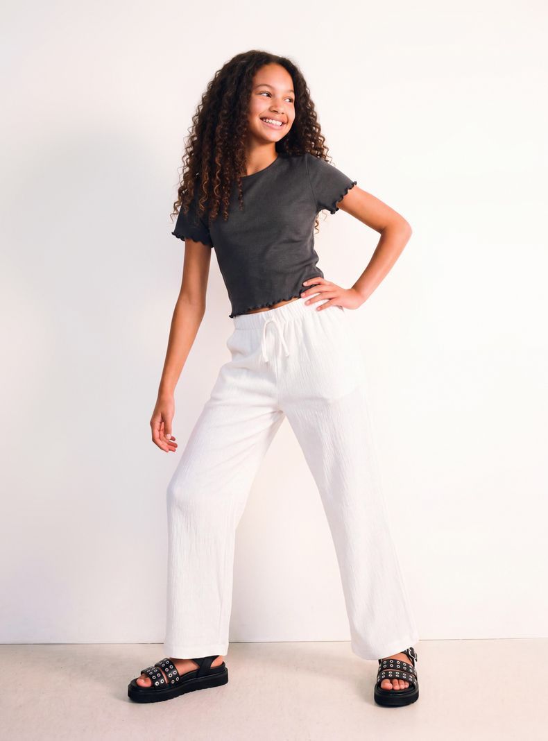 Pantalón Pretina Elástica Cordón Relaxed Fit