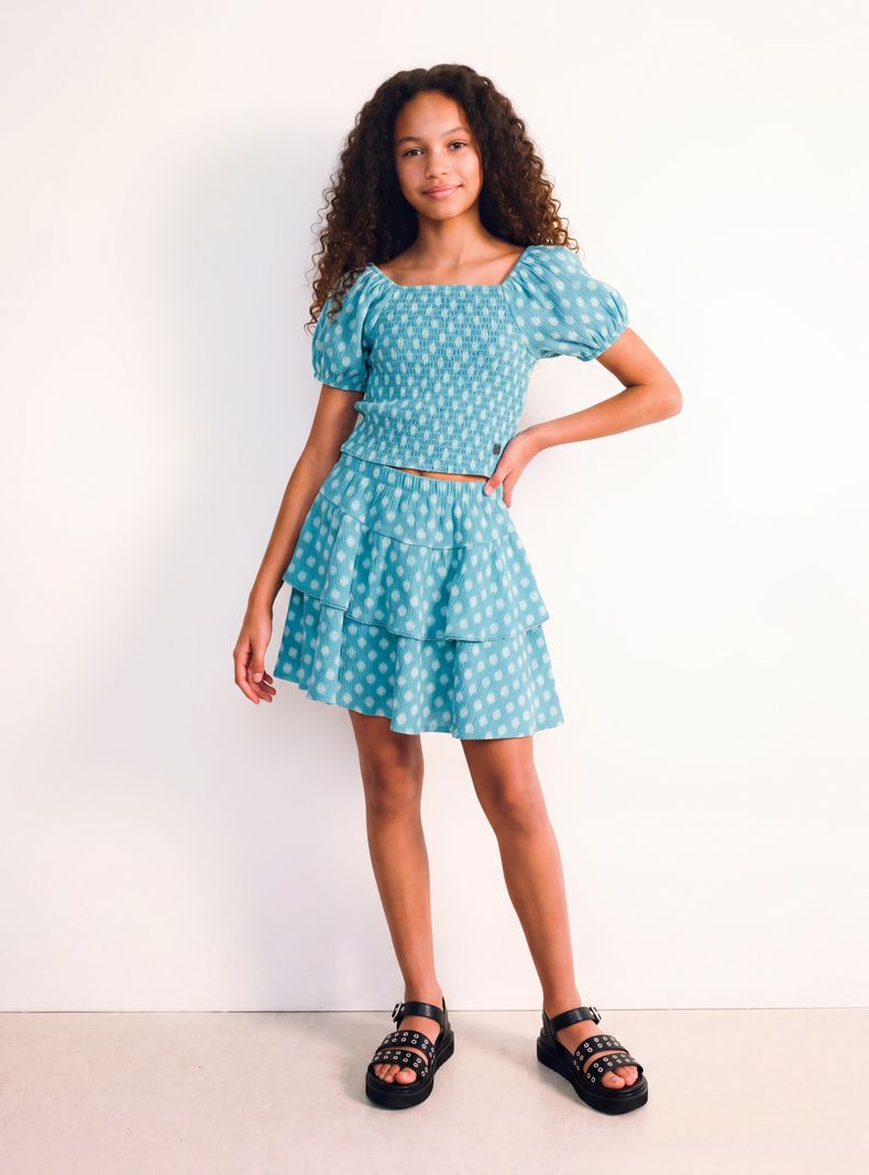 Conjunto Estampado Lunares Fruncido Comfort