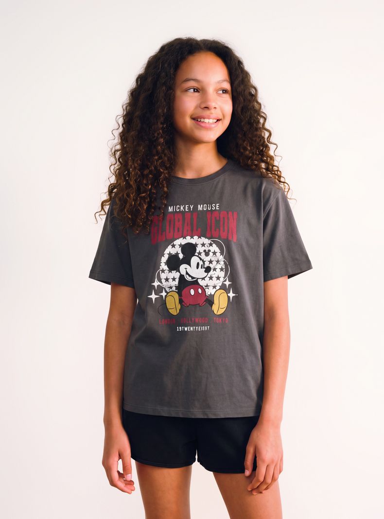 Polera Estampado Mickey Mouse Global Icon