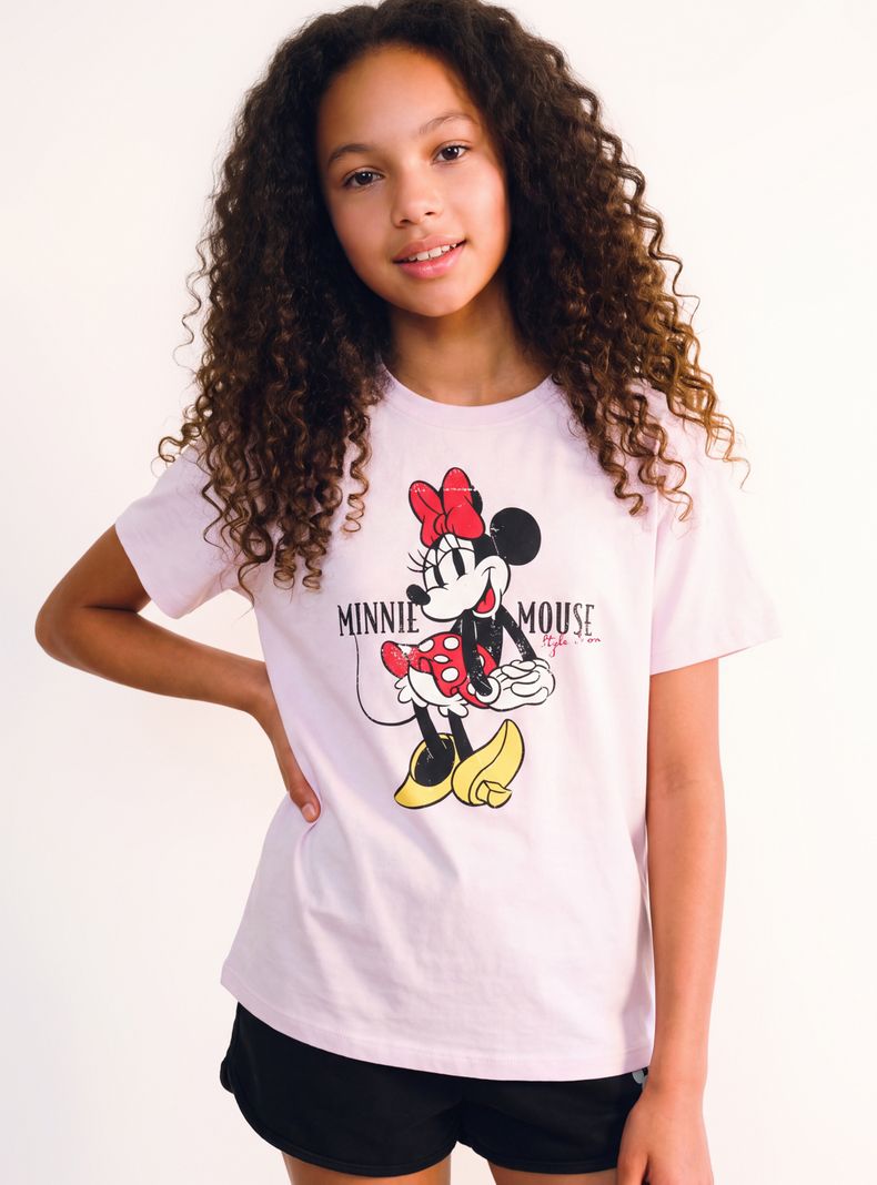 Polera Estampado Minnie Mouse Coqueta