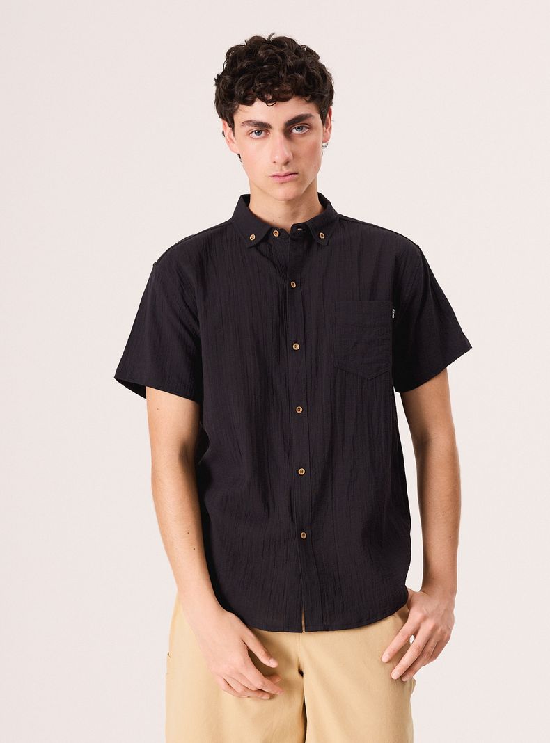 Camisa Manga Corta con Botón