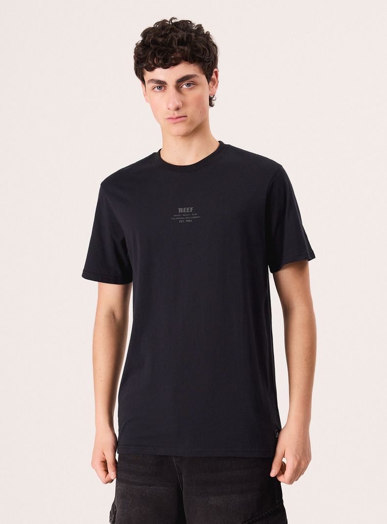 Polera Manga Corta Estampado Frontal