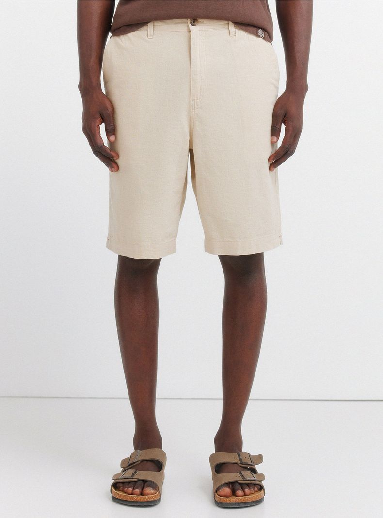 Bermuda Lino Relaxed Fit