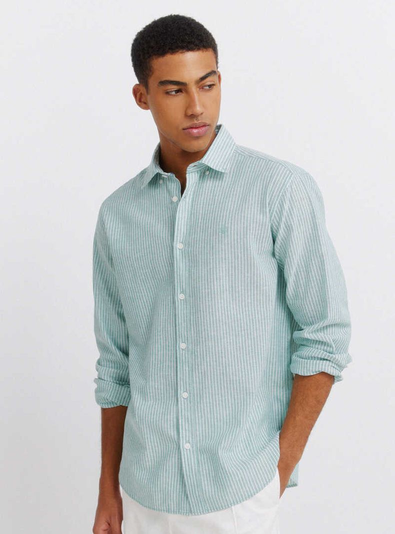 Camisa Lino a Rayas