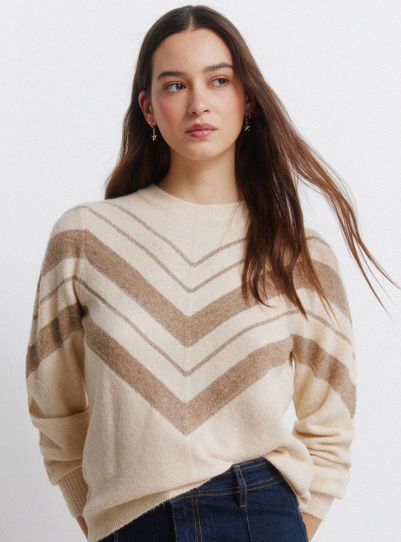 Sweater Chevron Lurex