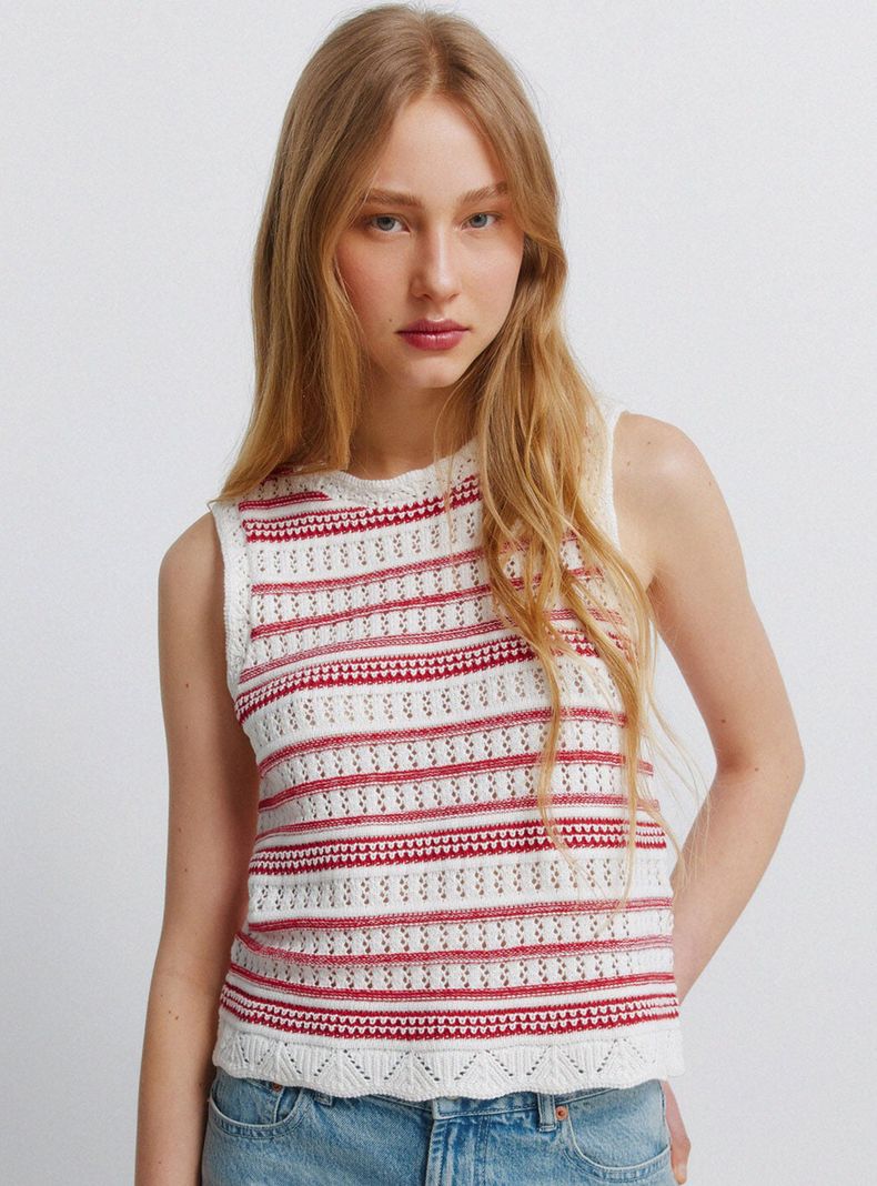 Top Crochet Rayas Horizontales