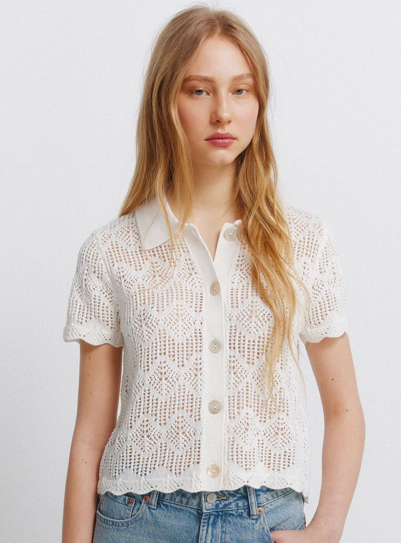 Polera Tejido Pointelle