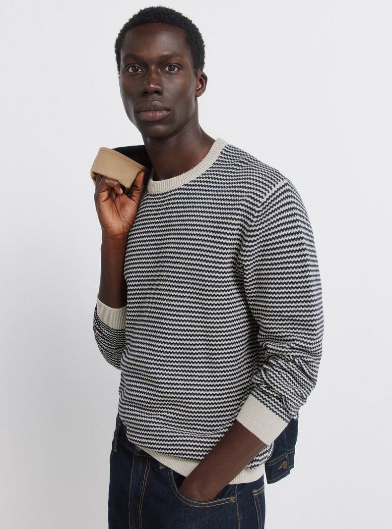 Sweater Estructura Bicolor