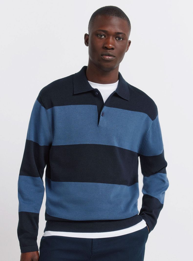 Polera Rayas Bloque Color