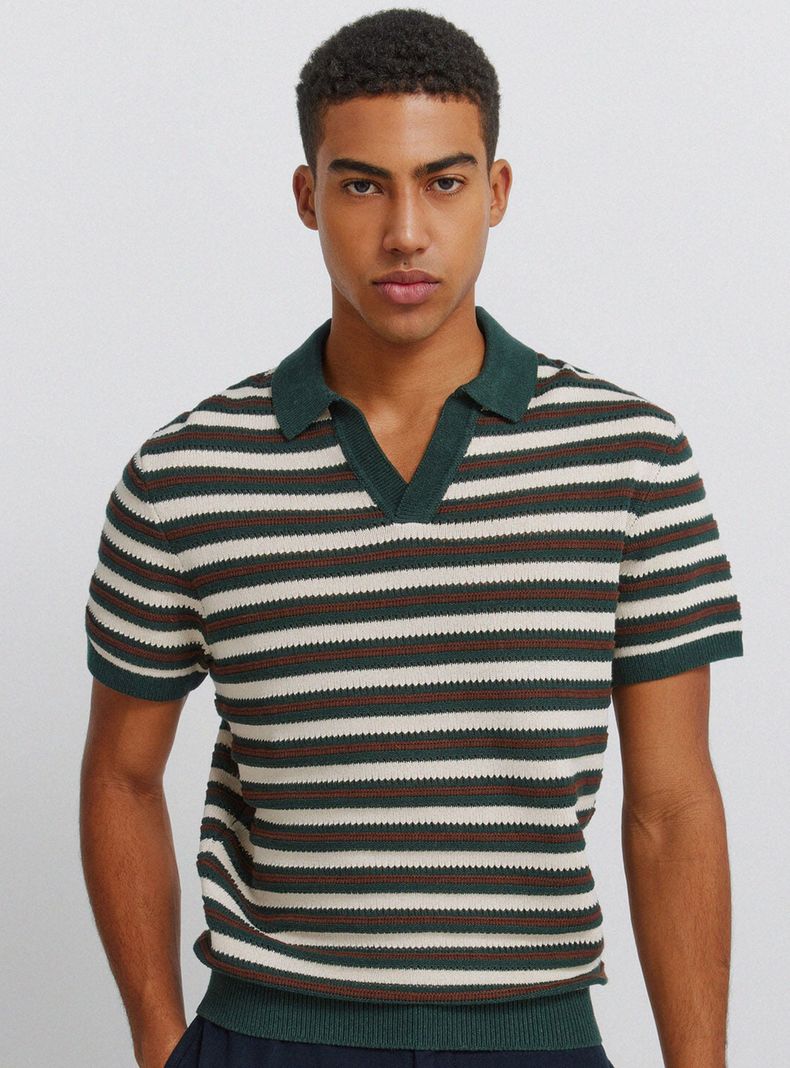 Polera Print Raya Estructura