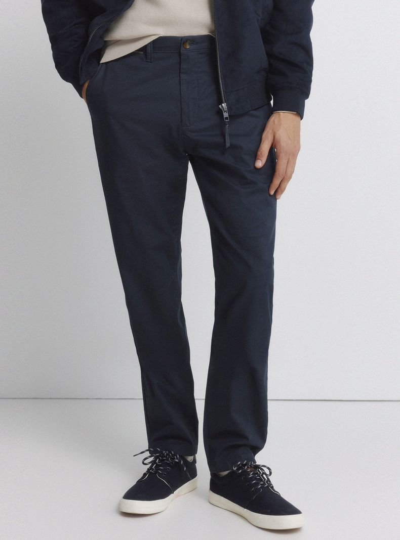 Pantalón Chino Microestampado Slim Fit
