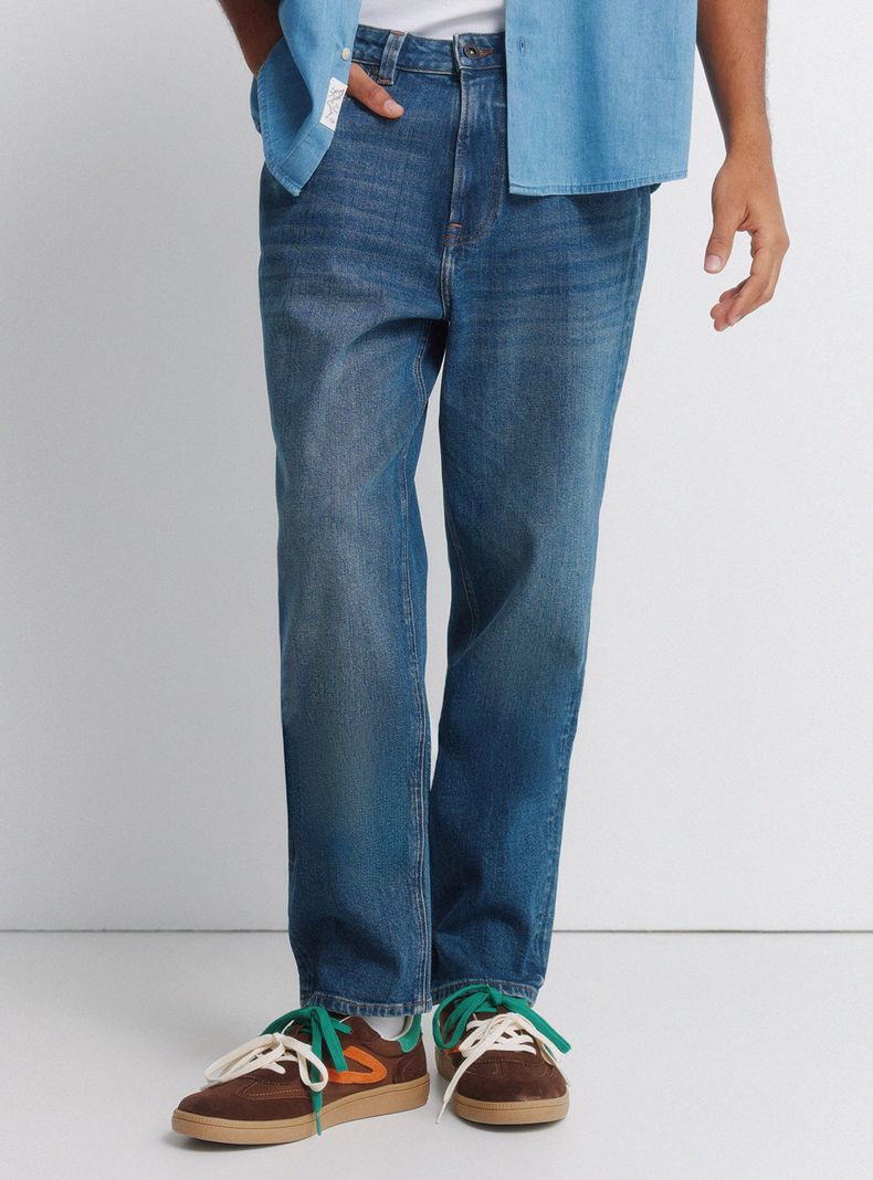 Jeans Regular Sobretintado
