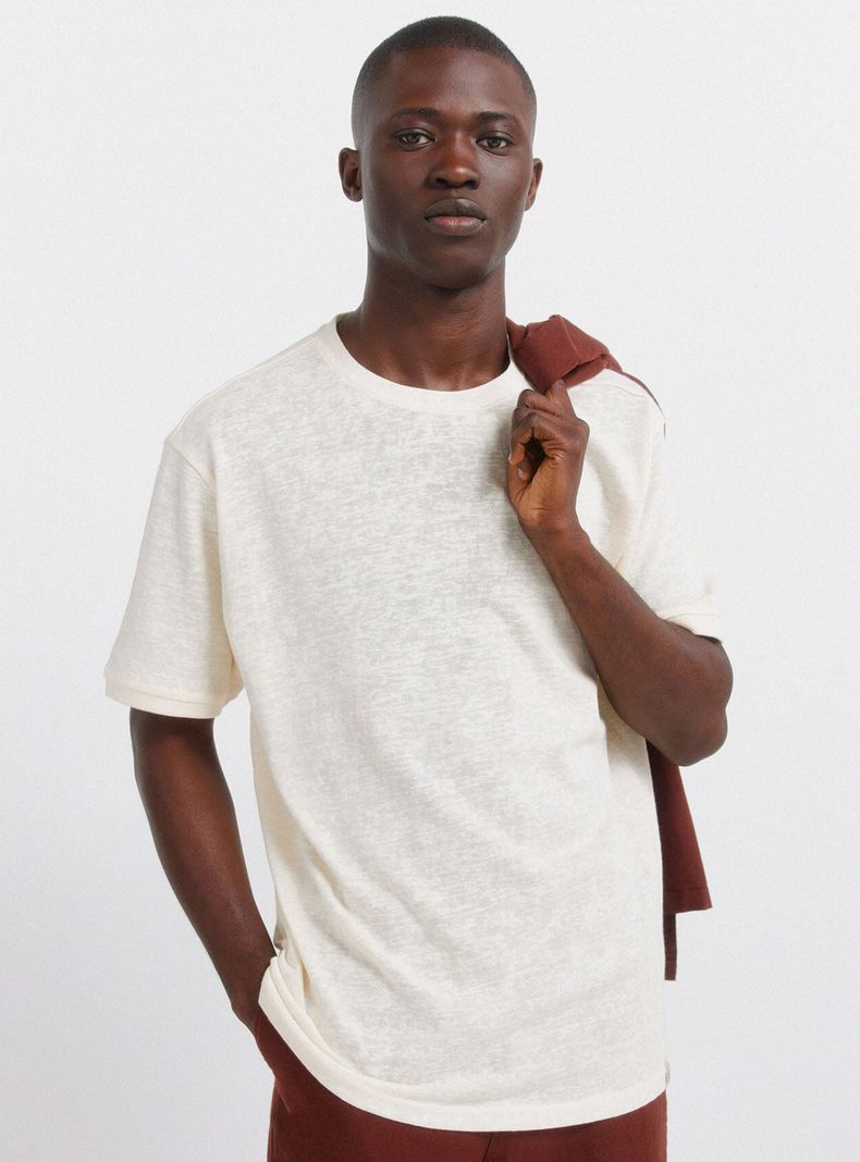 Polera Rústica Cuello Redondo