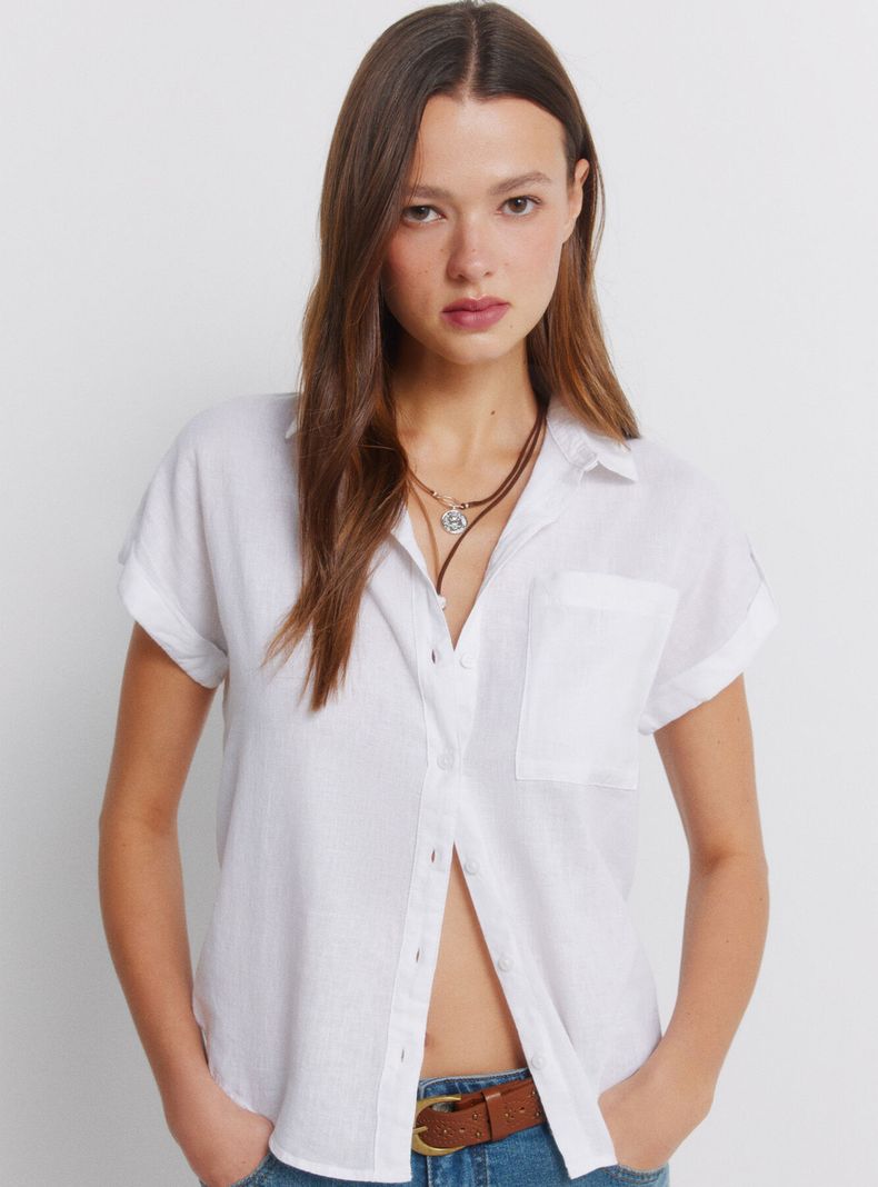 Camisa Manga Corta Algodón