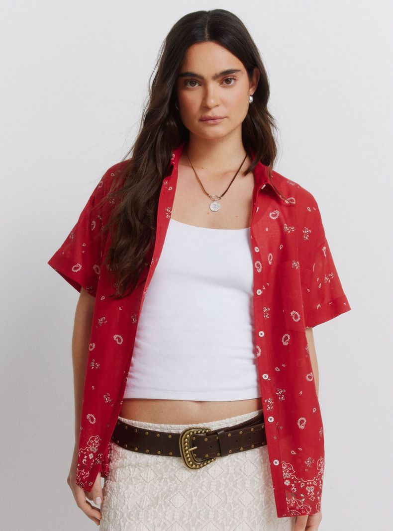 Camisa Oversize Estampada