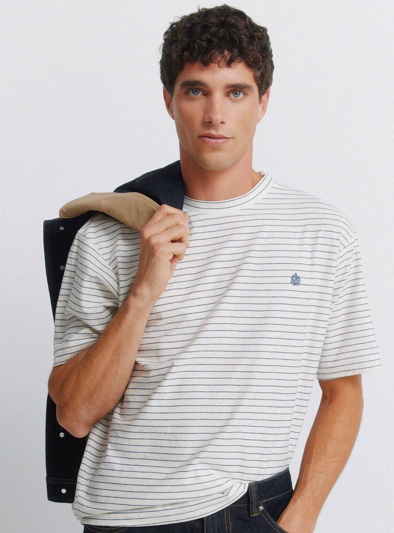 Polera Básica Rayas Cuello Redondo