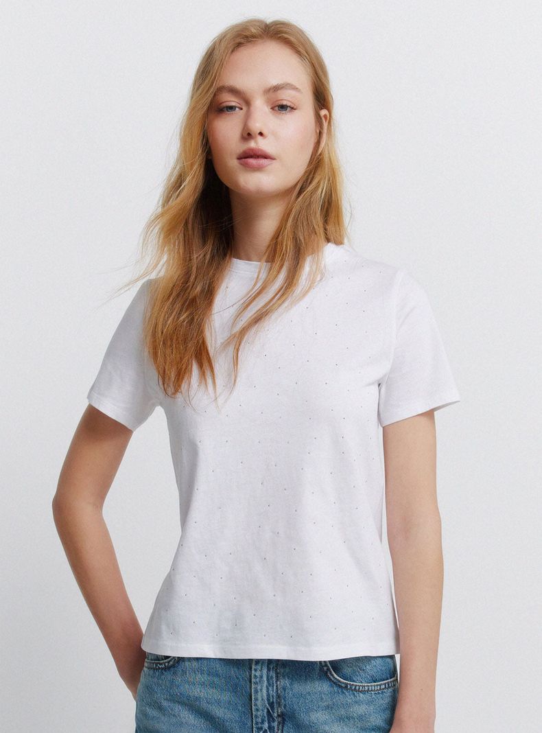Polera Manga Corta Mini Tachas
