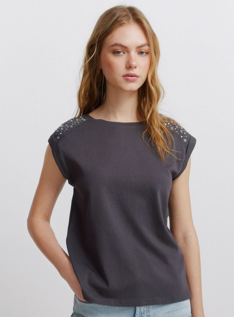 Polera  Manga Doblada
