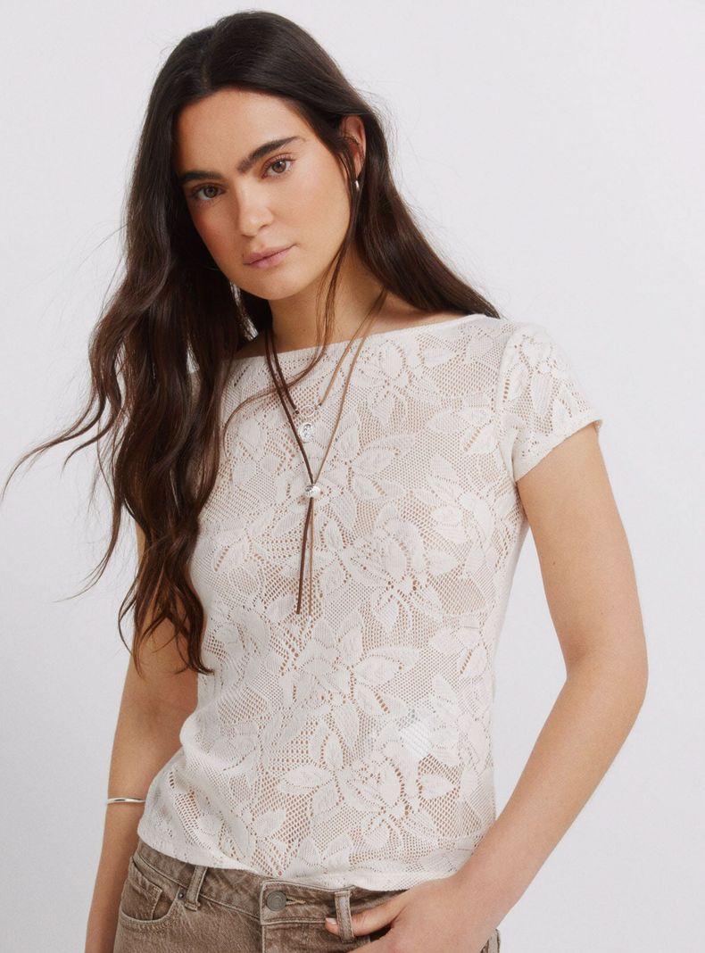 Polera Lace Transparencias