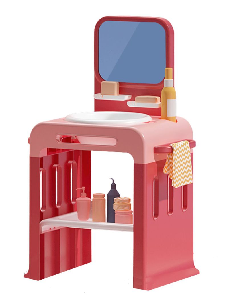 Lavamanos Infantil Montessori Estación de Aseo Rosado
