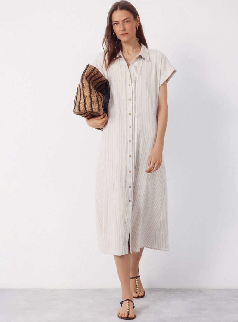 Vestido Camisero Lino