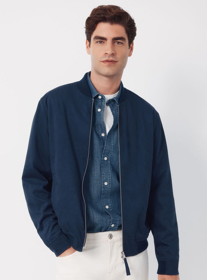 Chaqueta Bomber Efecto Ante