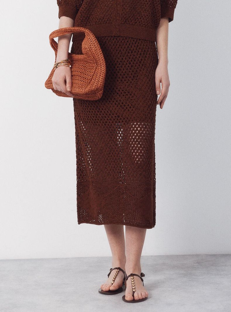 Falda de Punto Midi