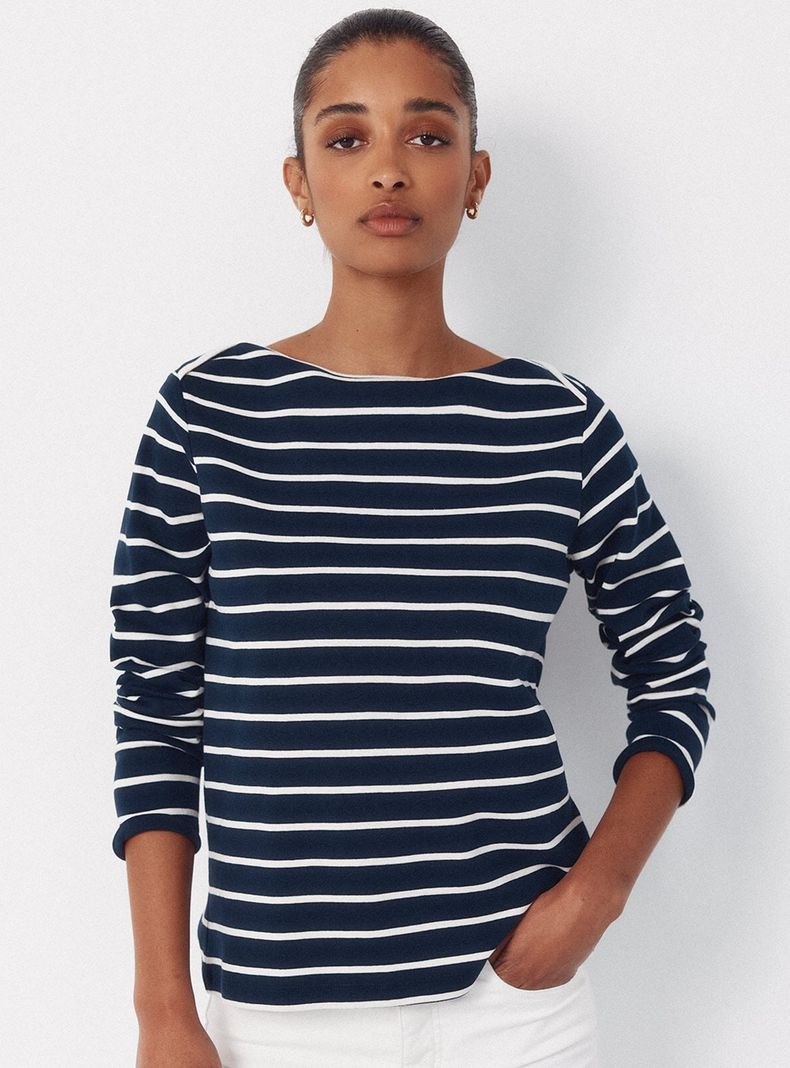 Polera Cuello Barco Contraste